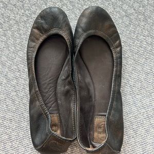 Bronze Tory Burch Ballet Flats